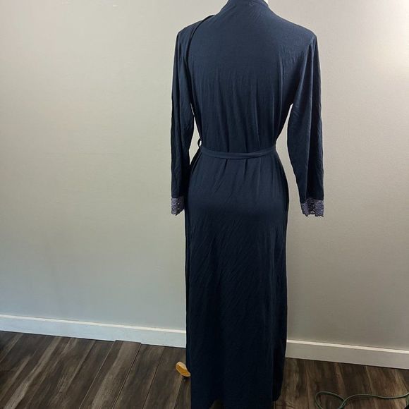 LUBNA‎ Navy Blue Robe (S) - Picture 6 of 9